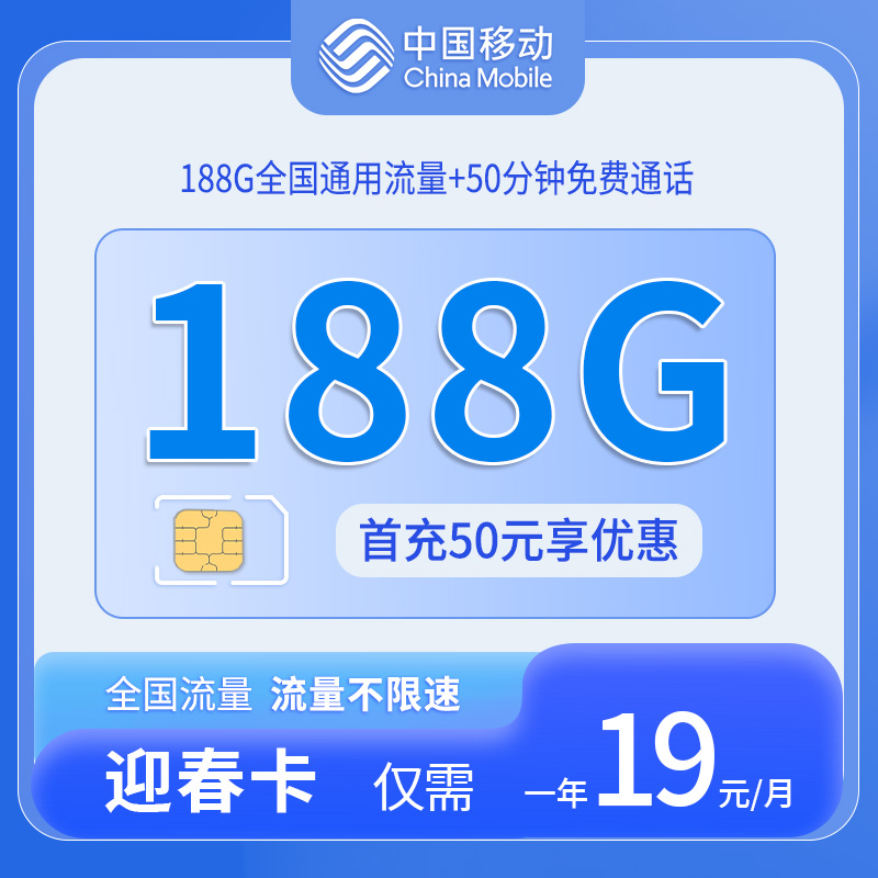 中国移动-迎春卡仅发上海